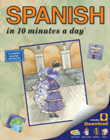 Spanish in 10 Minutes a Day (10 Minutes a Day Series) 0944502512 Book Cover