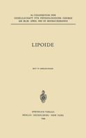 Lipoide: 16. Colloqium Am 28.-30. April 1965 3540034803 Book Cover