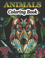 Animals Coloring Book: Relaxing Coloring Book for Kids & Adults Cute Horses, Birds, Owls, Elephants, Dogs, Cats, Turtles, Bears, Rabbits Etc B08CPJJVZ9 Book Cover