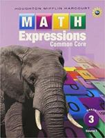 Math Expressions: Student Activity Book, Volume 1 (Hardcover) Grade 3 054782436X Book Cover