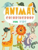 Animal Coloring Book For Kids: kids ages 4-8 B08CPLD9GG Book Cover