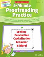 Interactive Whiteboard Activities: 5-Minute Proofreading Practice: 180 Quick  Motivating Activities Students Can Use to Practice Essential Proofreading Skills—Every Day of the School Year 0545168333 Book Cover