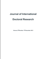 Journal of International Doctoral Research (Jidr) Volume 2, Issue 1 1304689573 Book Cover