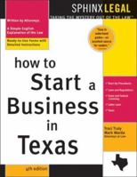 "Start a Business in Texas, 5e" (Legal Survival Guides) 1572485604 Book Cover