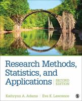 Research Methods, Statistics, and Applications 1506350453 Book Cover
