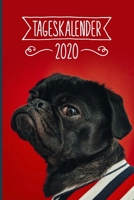 Tageskalender 2020: Terminkalender ca DIN A5 weiß über 370 Seiten I 1 Tag eine Seite I Jahreskalender I Mops I Hunde 1703049012 Book Cover