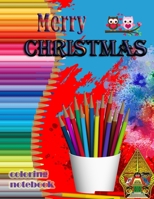 Merry Christmas coloring notebook: 100 Coloring Pages: Minions Christmas Coloring Book, Christmas Gift, For Kids, Crafts for Children, Coloring Pictures, ... Pictures, Unlined, Unofficial 8,5"x 11" 1710125519 Book Cover