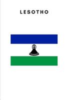 Lesotho: Country Flag A5 Notebook to write in with 120 pages 1076730272 Book Cover