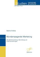 Mundpropaganda Marketing 3832493425 Book Cover