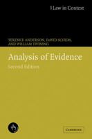 Analysis of Evidence (Law in Context) 0316039632 Book Cover