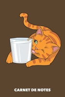 Carnet de Notes: J'adore le lait A5 pointillé / grille de points - 120 pages pour propriétaires de chats (French Edition) 1686522525 Book Cover