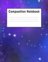 Composition Notebook: Purple & Blue Galaxy Stars 1691964794 Book Cover