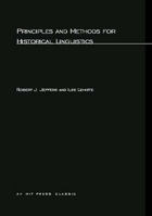 Priniciples and Methods for Historical Linguistics 0262600110 Book Cover