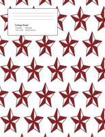 Christmas Pattern Star Composition College Ruled Book (7.44 x 9.69) 200 pages V8 1723178578 Book Cover