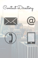 Contact Directory: large address and contact directory + 300 contacts with numbered pages and a table of contents B088NXZBHY Book Cover