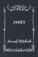 JAMES Journal Notebook: Special Customized Notebook for JAMES 1698904045 Book Cover