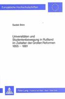 Universitaeten Und Studentenbewegung in Russland Im Zeitalter Der Grossen Reformen 1855-1881 382048521X Book Cover