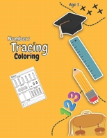 Number Tracing Coloring Book: Numbers 30 Practice Pages for Preschoolers, Workbook for Preschool, Kindergarten, and Kids Ages 3-5 B08KQHHP99 Book Cover