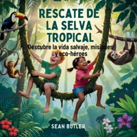 Rescate De La Selva Tropical: Descubre La Vida Salvaje, Misiones Y Eco-Héroes (Serie de Excursionistas del Viaje en el Tiempo) (Spanish Edition) B0FPPP488N Book Cover