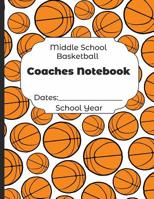Middle School Basketball Coaches Notebook Dates: School Year: Undated Coach Schedule Organizer For Teaching Fundamentals Practice Drills, Strategies, Offense Defense Skills, Development Training and L 1078210608 Book Cover