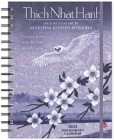 Thich Nhat Hanh 2023 Weekly Planner Engagement Datebook | 12-Month (Jan 2023 - Dec 2023) | Hardcover, Wire-O Binding, Elastic Band Closure, Inner Pocket, Tabs 1631369547 Book Cover