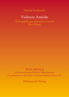 Violenze Antiche: Testo Pubblicato Postumo a Cura Di Silvia Bussi 3447111453 Book Cover