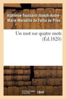 Un mot sur quatre mots 2019257440 Book Cover