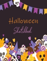 Sketch Book: Halloween Notebook for Drawing, Practice Drawing, Paint, Write | 110 Pages | 8.5 x 11 in | 1695765990 Book Cover