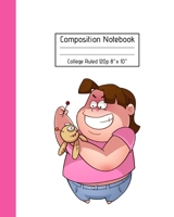 Composition Notebook College Ruled 120p 8" x 10": Funny Voodoo Doll with Pins Journal - Fun Gift for Good Luck Magic & Occult Book Spells for Girls Boys Teens Teachers & Students. Halloween Notes Edit 1691044679 Book Cover