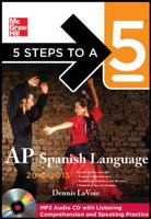 5 Steps to a 5 AP Spanish Language with Download, 2012-2013 Edition 0071752315 Book Cover