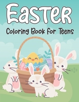 Easter Coloring Book For Teens: Beautiful Collection of 40 Unique Easter Egg Designs With Fun, Easy and Relaxing Easter Coloring Pages for Girls: Cute Easter Egg Gifts for Girls and Teens and All Ages B08Y4FJCKT Book Cover