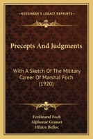 Precepts and Judgments 1022193406 Book Cover