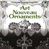 Art Nouveau Ornaments: Includes CD-ROM 0486475298 Book Cover