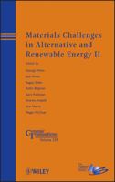 Materials Challenges in Alternative and Renewable Energy II 1118580982 Book Cover