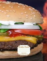 Brain Food Wide Ruled Composition Notebook: Juicy Hamburger 100 pages/50 sheets 1726037800 Book Cover