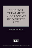 Creditor Treatment in Corporate Insolvency Law 1788971388 Book Cover