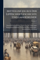 Mitteilungen Aus Der Lippischen Geschichte Und Landeskunde (German Edition) 1023959534 Book Cover
