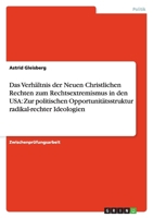 Das Verhältnis der Neuen Christlichen Rechten zum Rechtsextremismus in den USA: Zur politischen Opportunitätsstruktur radikal-rechter Ideologien 3640328027 Book Cover