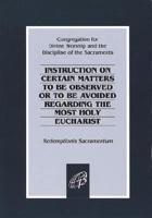 Instruction on the Eucharist 1574556193 Book Cover