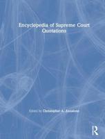Encyclopedia of Supreme Court Quotations 076560485X Book Cover
