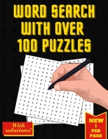 Word Search with Over 100 Puzzles: Word Search Books for Adults Large Print , Stress Reflief and Meditation B08RQSLMQB Book Cover