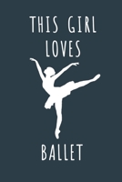 This Girl Loves Ballet: Ballet Ballerina gifts for girls. Ballerina Present Ballerina book. This Ballerina Notebook Ballerina ... for Birthdays & Christmas. Ballerina gifts. 1659692679 Book Cover