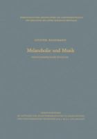 Melancholie Und Musik: Ikonographische Studien 3663007839 Book Cover