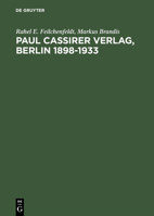 Paul Cassirer Verlag, Berlin 1898-1933 3598117116 Book Cover