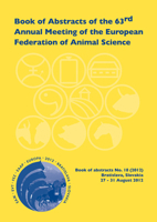 Book of Abstracts of the 63rd Annual Meeting of the European Association for Animal Production: Bratislava, Slovakia, 27 - 31 August 2012 9086862063 Book Cover