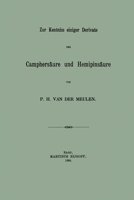 Zur Kentniss einiger Derivate der Camphers�ure und Hemipins�ure: Inaugural-Dissertation zur Erlangung der Doktorw�rde der Philosophischen Facult�t zu Basel 9401520461 Book Cover