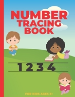 Number Tracing Book for Kids Ages 3+: Number Tracing for Preschoolers|: Homeschool Preschool Learning Activities for 3 year olds B08PXFV7FP Book Cover