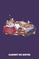 Carnet de Notes: Chat-Voleur A5 petits carreaux - 120 pages pour propriétaires de chats (French Edition) 1686511884 Book Cover