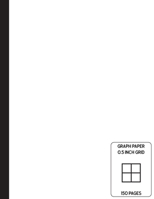 Low Vision Notebook: 0.5 Inch Graph Paper - Full Size Grid Ruled Notebook - Large Print Page Numbers - White Cover 1698566476 Book Cover