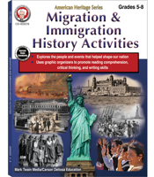 Migration & Immigration History Activities Workbook, American History 5th Grade Workbooks and Up, Major Migration & Immigration Events, and US ... or Homeschool Curriculum 1622238796 Book Cover